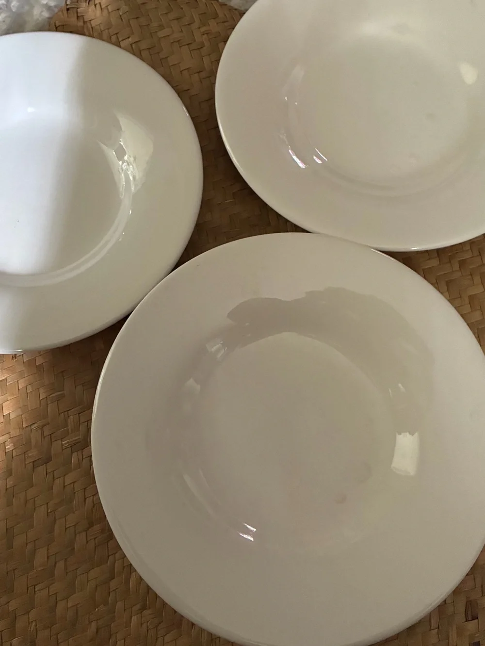 Pottery Barn Off-White Sausalito Rimmed Pasta Soup Bowls Set of 4  10”